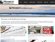 Tablet Screenshot of henbestlawgroup.com